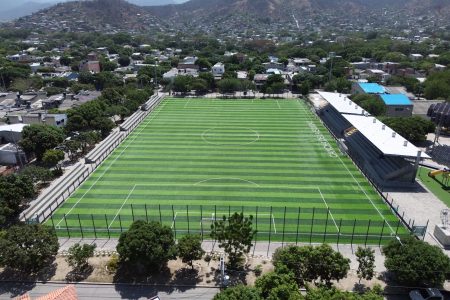 Playground and sports field as a community recreational space